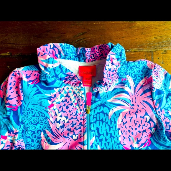 Lilly Pulitzer Little Skipper Borealis Blue Tropic Down Low Dress - Picture 5 of 8